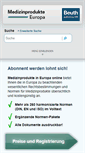 Mobile Screenshot of medizinprodukte-europa.de
